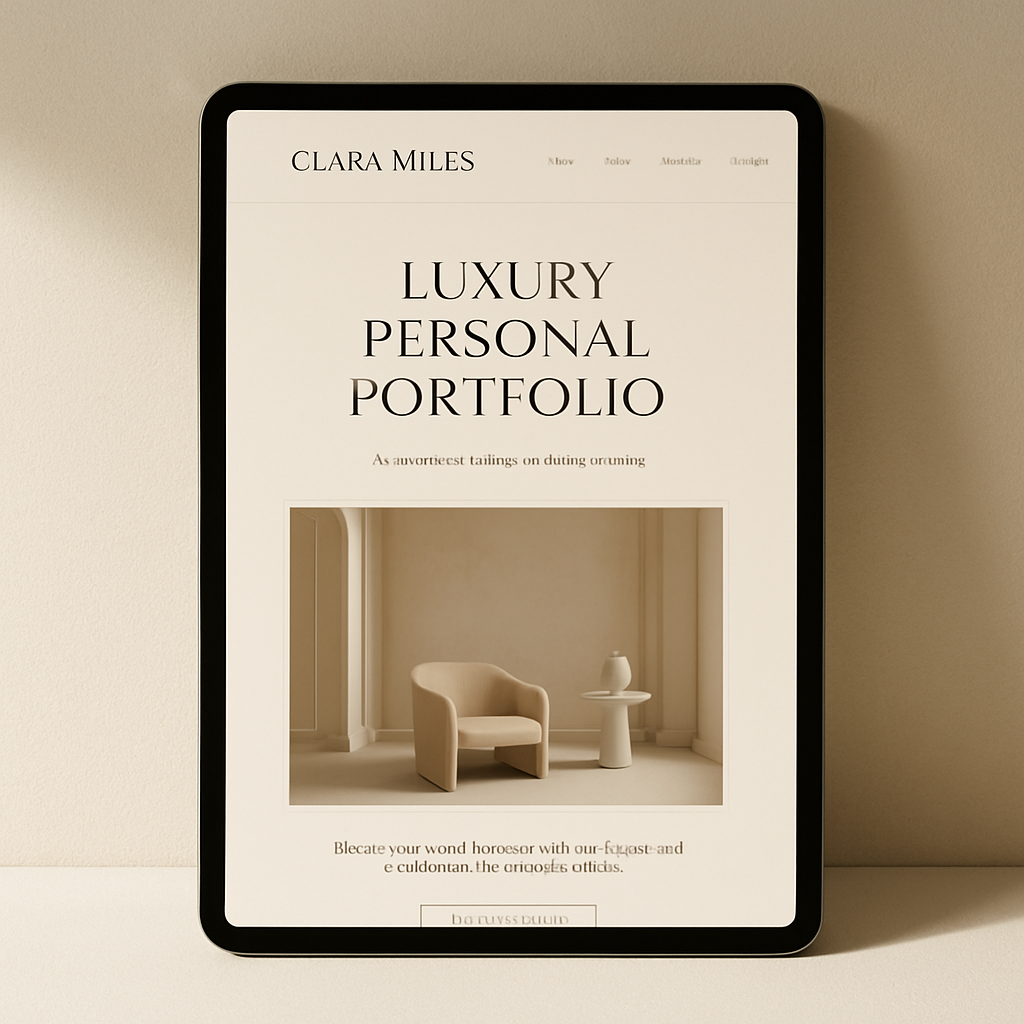 Personal portfolio project